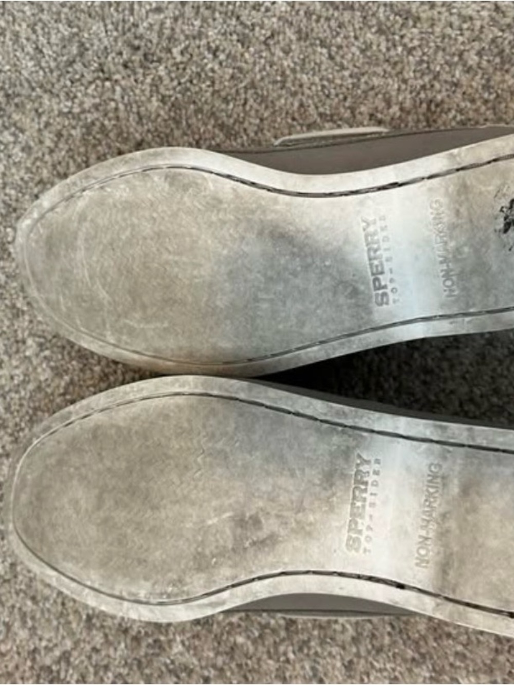 Sperry Gray Suede Boat Shoe Flats - Picture 3 of 5